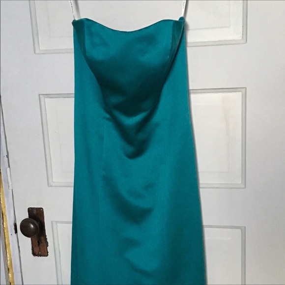 David’s Bridal long jewel tone long gown sz 4 - Picture 3 of 7